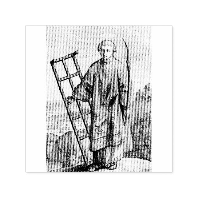 Saint Lawrence patron saint archive Self-inking Stamp (Design)