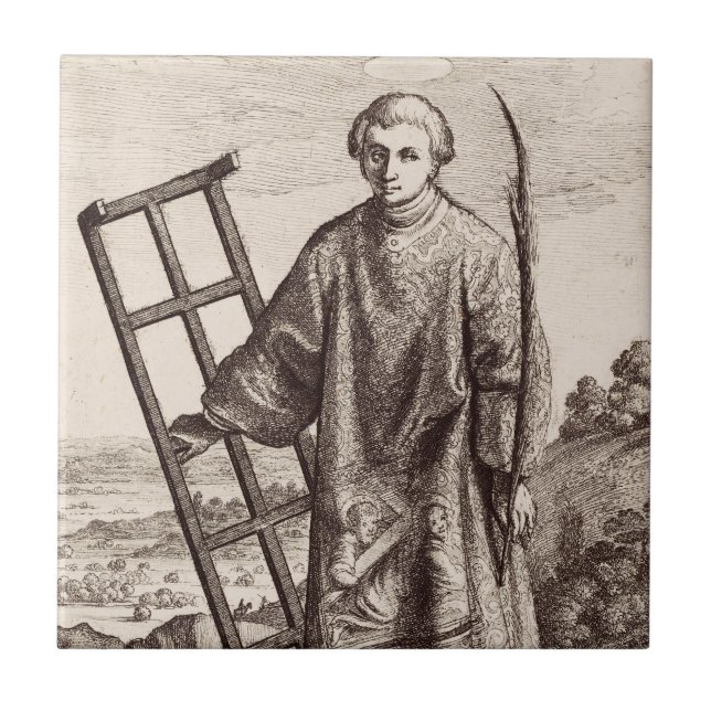 Saint Lawrence patron saint archive Tile (Front)