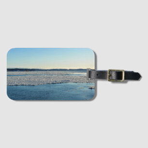 Saint Lawrence River in Winter, Quebec, Canada Luggage Tag