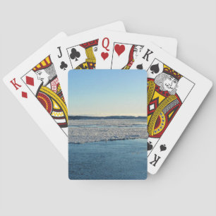 Saint Lawrence River in Winter, Quebec, Canada Playing Cards