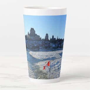 Saint Lawrence River & Old Quebec City, Quebec Latte Mug