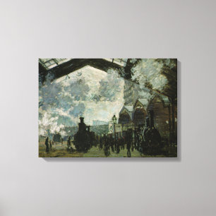 Saint Lazare Station by Claude Monet Canvas Print
