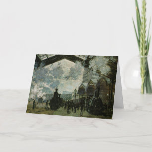Saint Lazare Station by Claude Monet Card