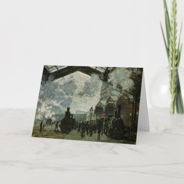 Saint Lazare Station by Claude Monet Card (Front)