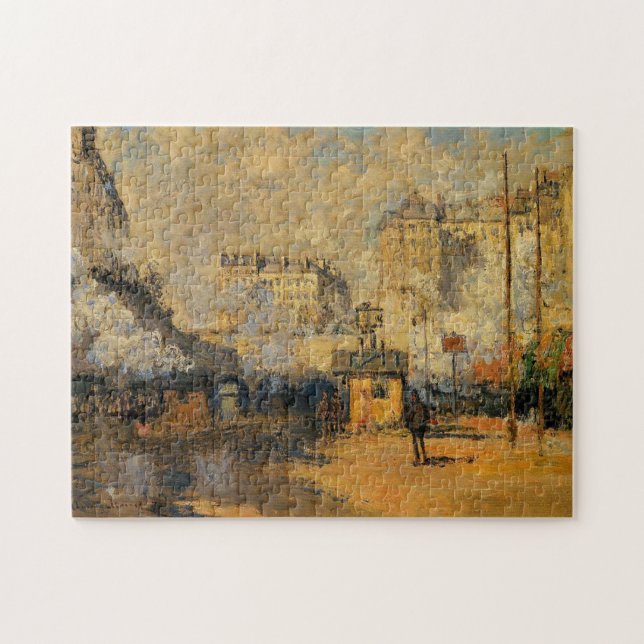 Saint-Lazare Station Sunlight Effect Monet Fine Jigsaw Puzzle (Horizontal)