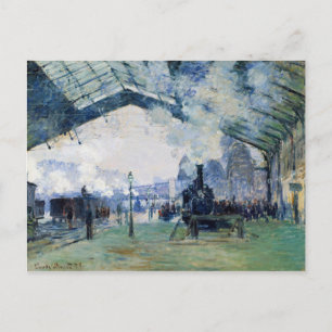 Saint-Lazare Station, the Normandy Train - Monet Postcard