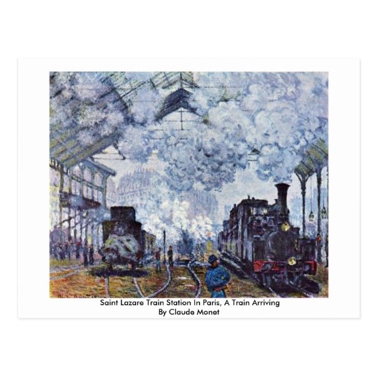 Saint Lazare Train Station In Paris Postcard