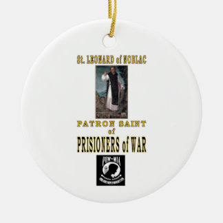 SAINT LEONARD of NOBLAC Ceramic Tree Decoration