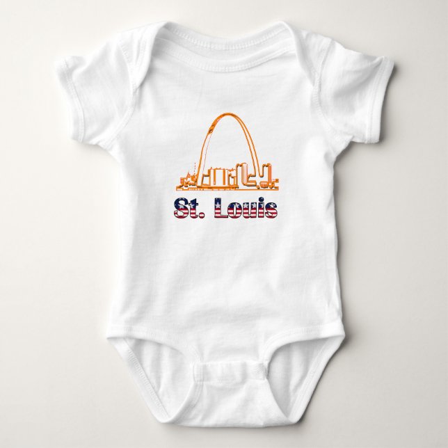 Saint Louis Arch Baby Bodysuit (Front)