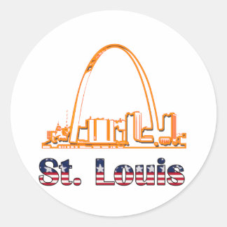 Saint Louis Arch Classic Round Sticker