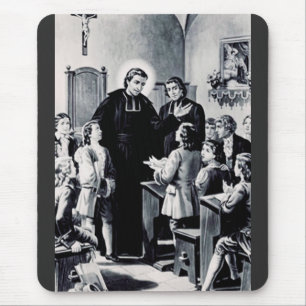 Saint Louis de Montfort French priest Mouse Mat