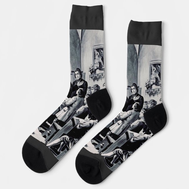 Saint Louis de Montfort French priest Socks (Left)