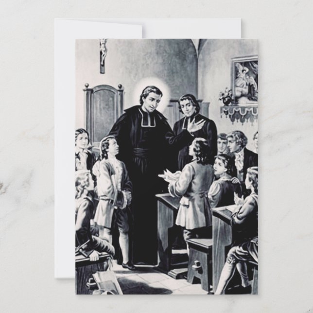Saint Louis de Montfort French priest Thank You Card (Front)