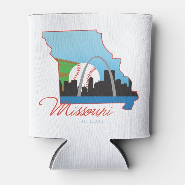 Saint Louis Missouri Can Cooler (Front)
