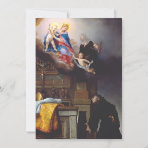 Saint Louis of Toulouse Heavenly Inheritance Art Invitation