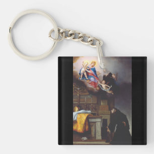 Saint Louis of Toulouse Heavenly Inheritance Art Key Ring