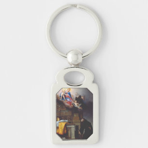 Saint Louis of Toulouse Heavenly Inheritance Art Key Ring