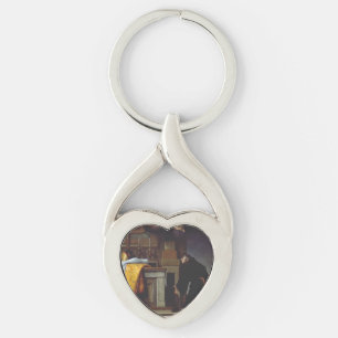Saint Louis of Toulouse Heavenly Inheritance Art Key Ring