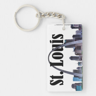 Saint Louis Skyline with St. Louis in the Sky Key Ring