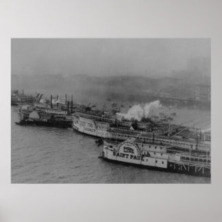 Saint Louis Waterfront 1906 Poster