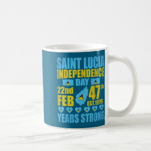 Saint lucia 47th independence day lucian pride st coffee mug