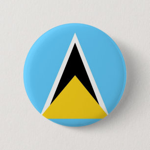 Saint Lucia 6 Cm Round Badge