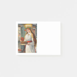 Saint Lucia and Child Bringing Saffron Bread Post-it Notes