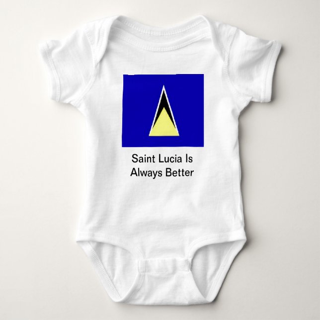 Saint lucia baby bodysuit (Front)
