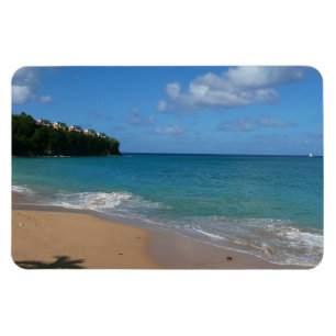 Saint Lucia Beach Tropical Vacation Landscape Magnet