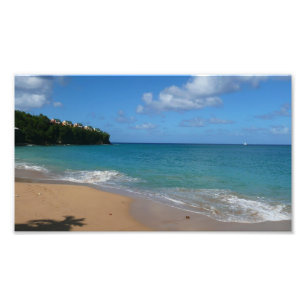 Saint Lucia Beach Tropical Vacation Landscape Photo Print