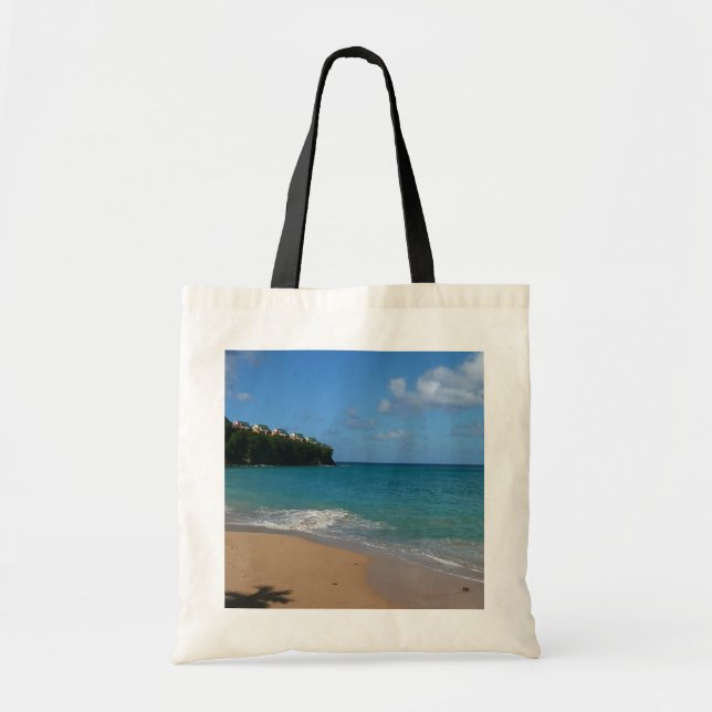 Saint Lucia Beach Tropical Vacation Landscape Tote Bag (Front)