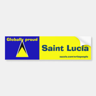 saint lucia bumper sticker