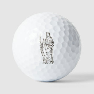 Saint Lucia by Bernardino Luini Golf Balls