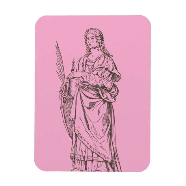 Saint Lucia by Bernardino Luini  Magnet (Vertical)
