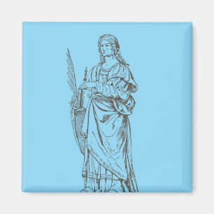 Saint Lucia by Bernardino Luini  Magnet