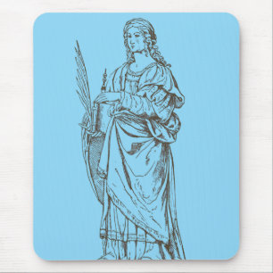 Saint Lucia by Bernardino Luini Mouse Mat