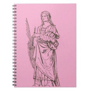 Saint Lucia by Bernardino Luini Notebook