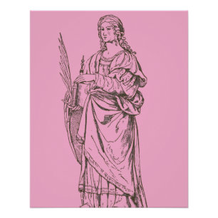 Saint Lucia by Bernardino Luini Poster