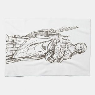 Saint Lucia by Bernardino Luini Tea Towel