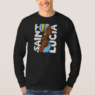 Saint Lucia Caribbean Island Traditional Ethnic Wo T-Shirt