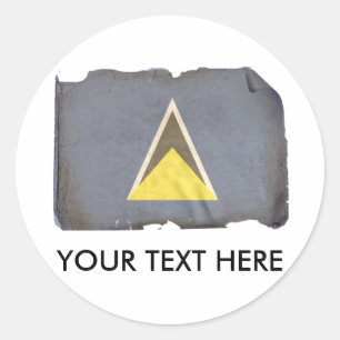 SAINT LUCIA CLASSIC ROUND STICKER