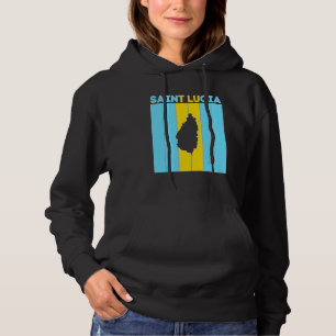 Saint Lucia Country Borders Hoodie