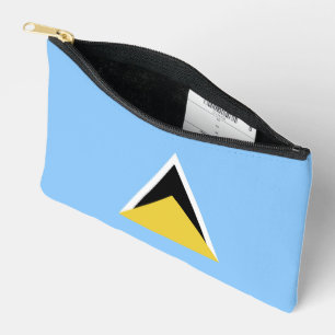 Saint Lucia flag Accessory Pouch