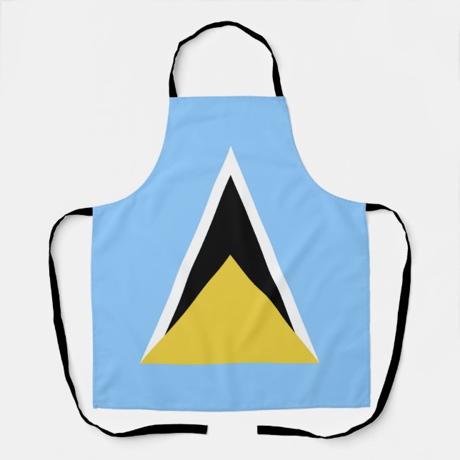 Saint Lucia flag Apron (Front)