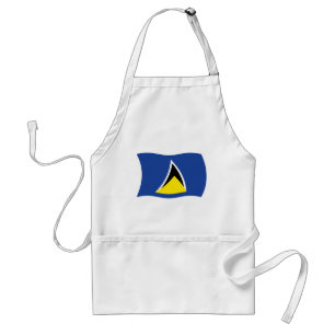 Saint Lucia Flag Apron