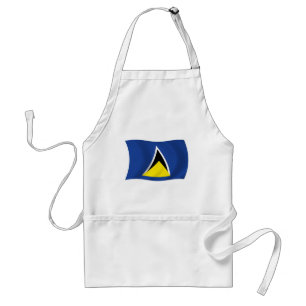 Saint Lucia Flag Apron