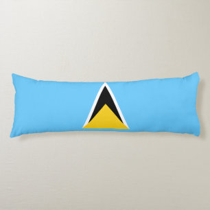 Saint Lucia Flag Body Cushion