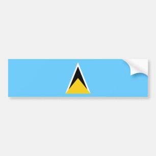 Saint Lucia Flag Bumper Sticker