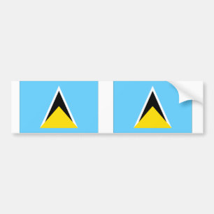 Saint Lucia flag Bumper Sticker