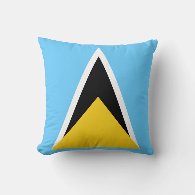 Saint  Lucia Flag Cushion (Front)